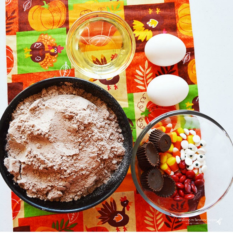 Ingredients for Turkey Brownies