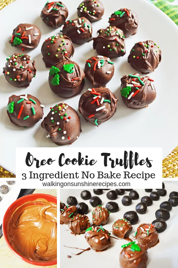 Oreo Cookie Truffles Easy No-Bake recipe 