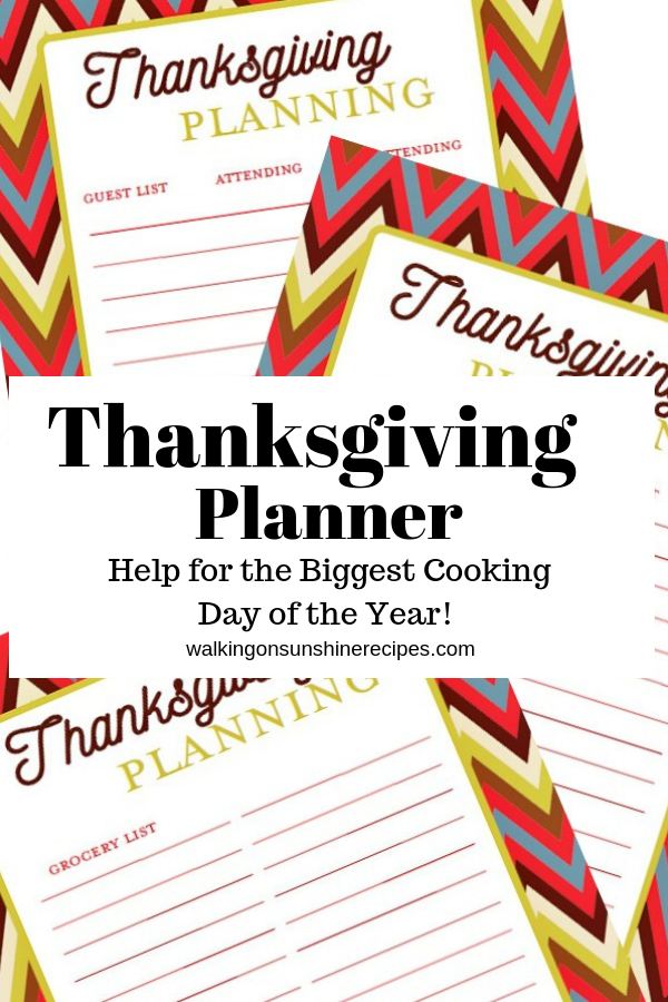 Thanksgiving Planner Printables