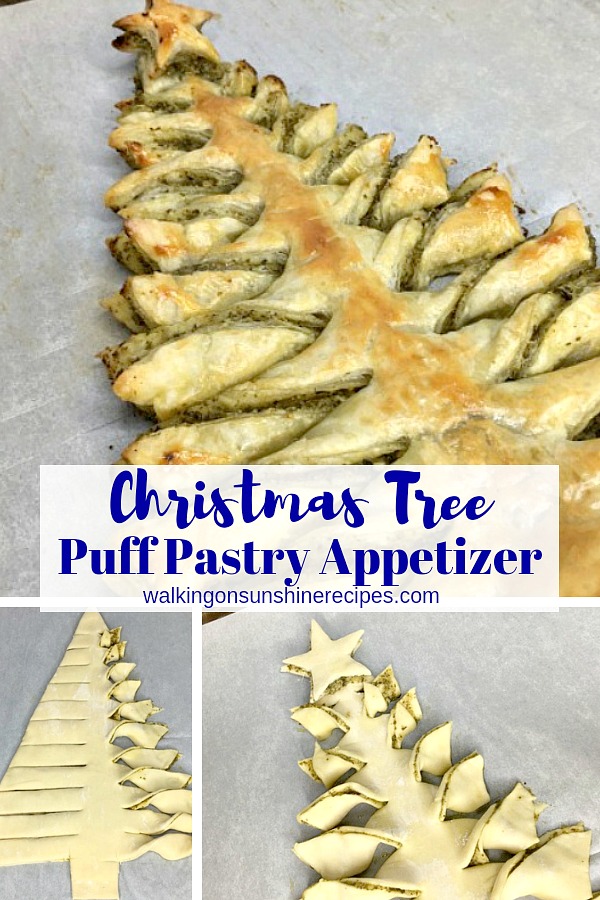 puff pastry christmas tree appetizer.