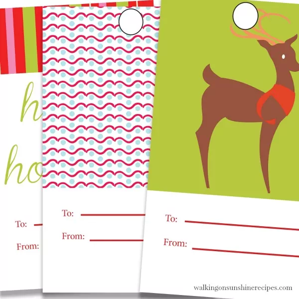 Printable Christmas Gift Tags add that personal touch to the gifts you're giving to family and friends this holiday season. 