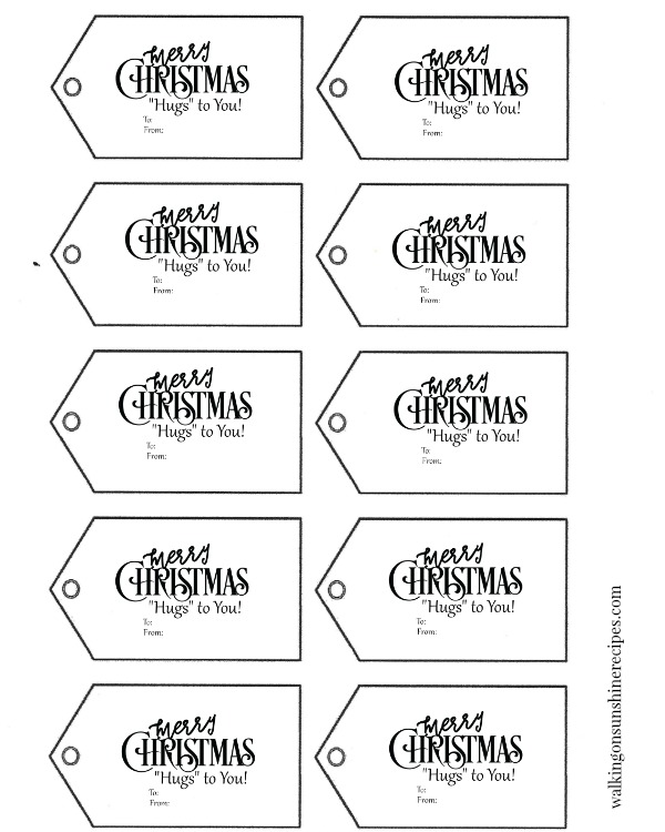 Holidays: FREE Printable Christmas Gift Tags Walking On Sunshine Recipes