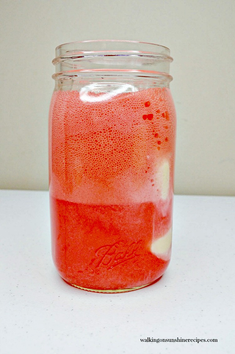 strawberry soda float