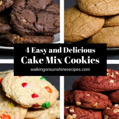 Cake Mix Cookies: Four Different Recipes Made with Boxed Cake Mix