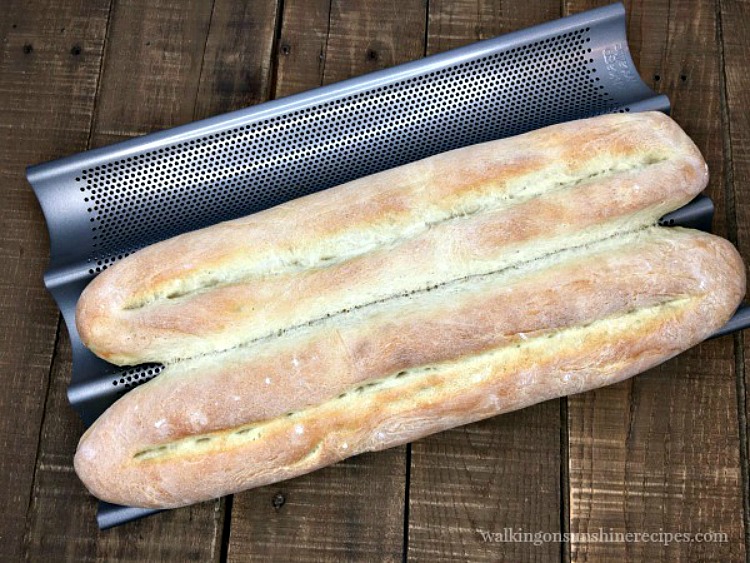 French Baguettes fresh from the oven. 