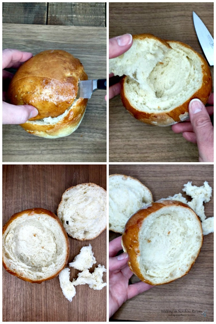 How to Scoop out Bread for Bowls 