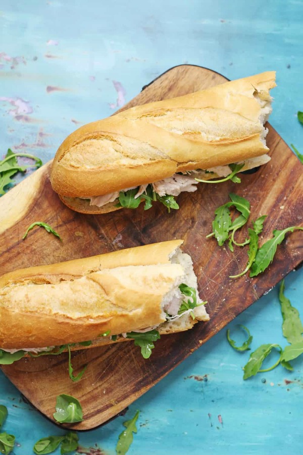 Roast Chicken Sandwich with Garlic Butter from The Cook Report