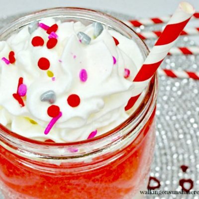 Valentine’s Day Strawberry Vanilla Ice Cream Floats