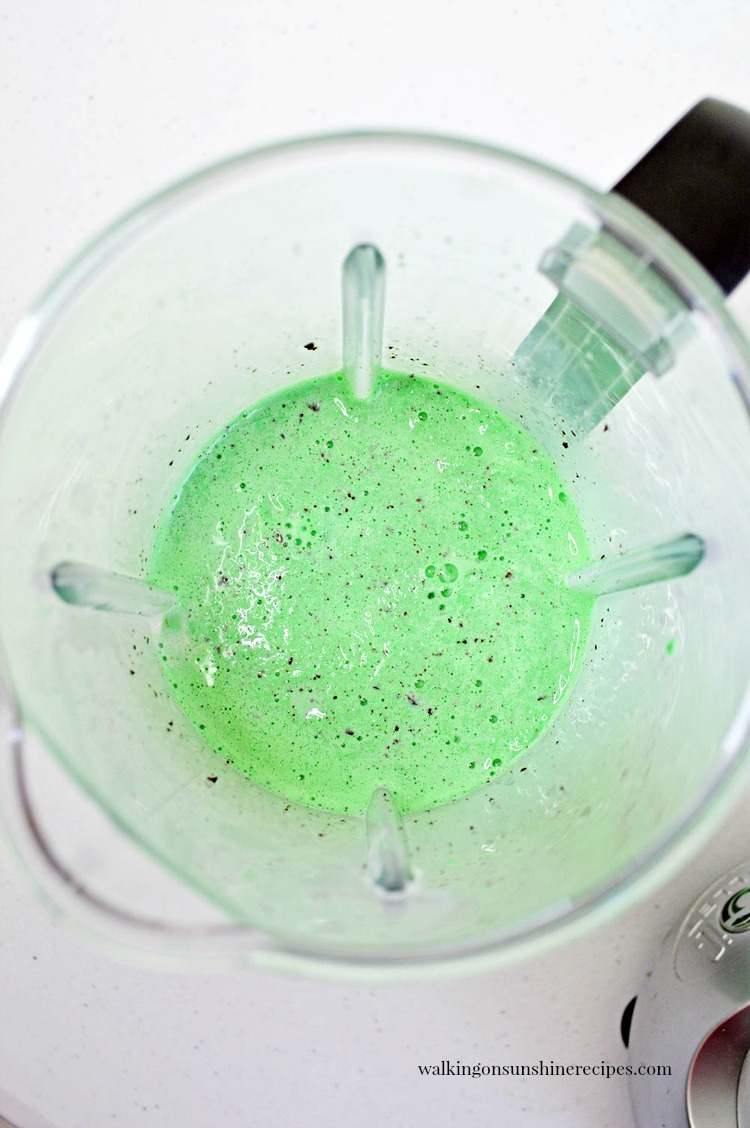 Add the Green Food Coloring for the Mint Chocolate Chip Milkshake