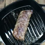Grilled Steak in Cast Iron Grill Pan