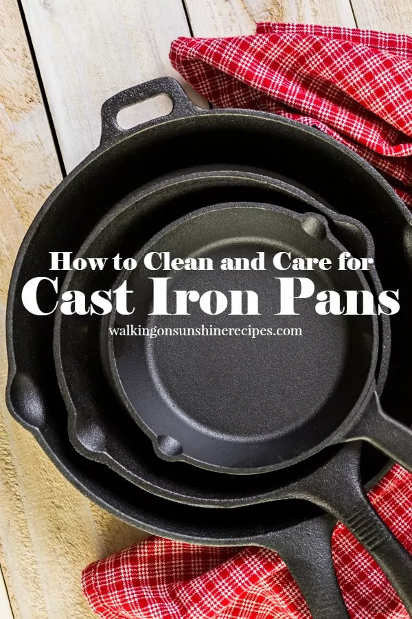 How to clean cast iron pan