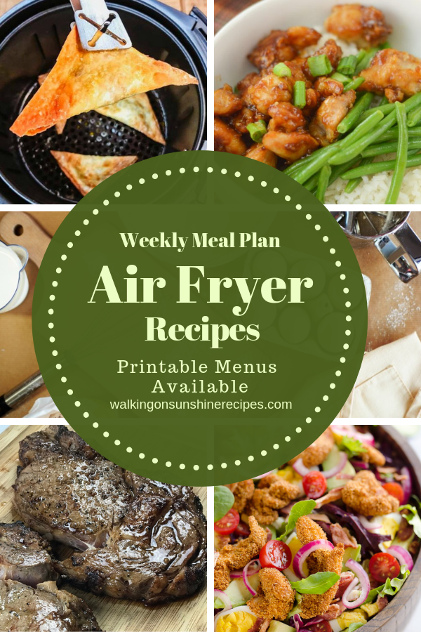 Air Fryer Recipes Weekly Meal Plan