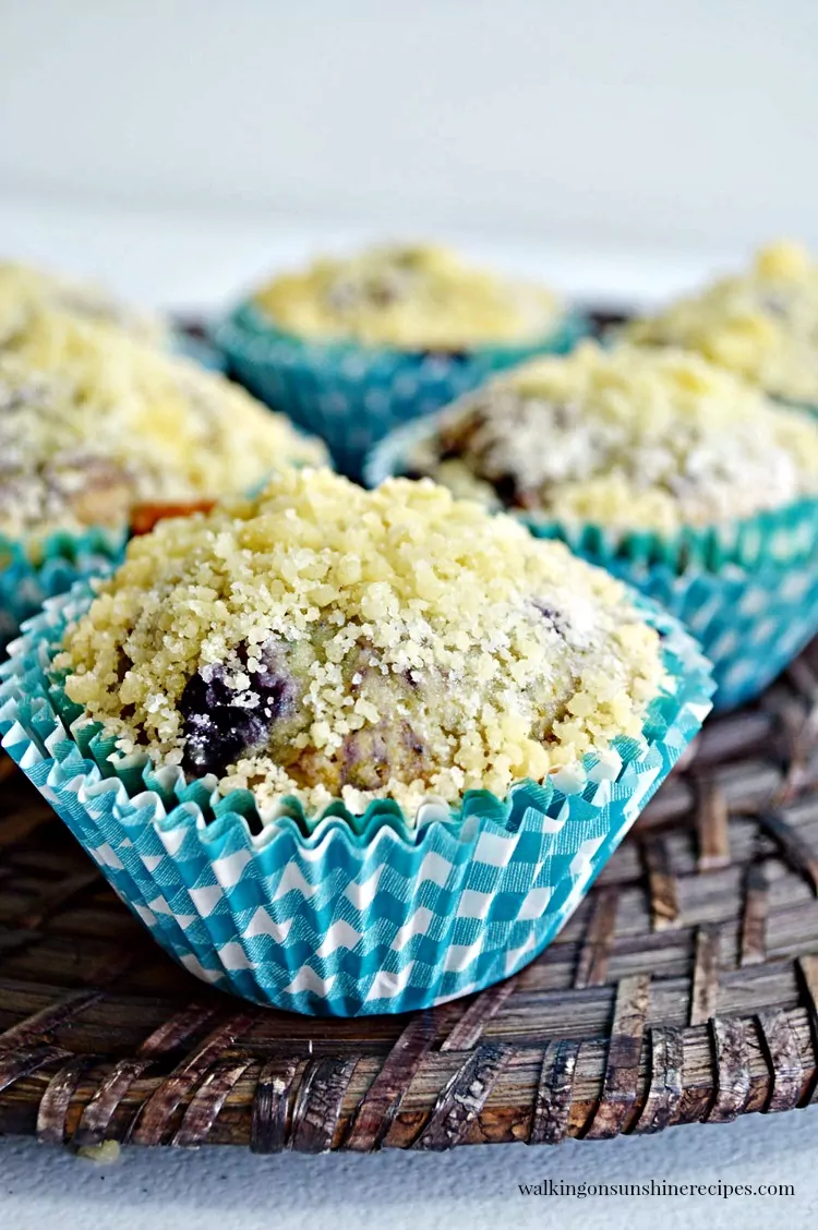 Blueberry Streusel Muffins from Walking on Sunshine Recipes