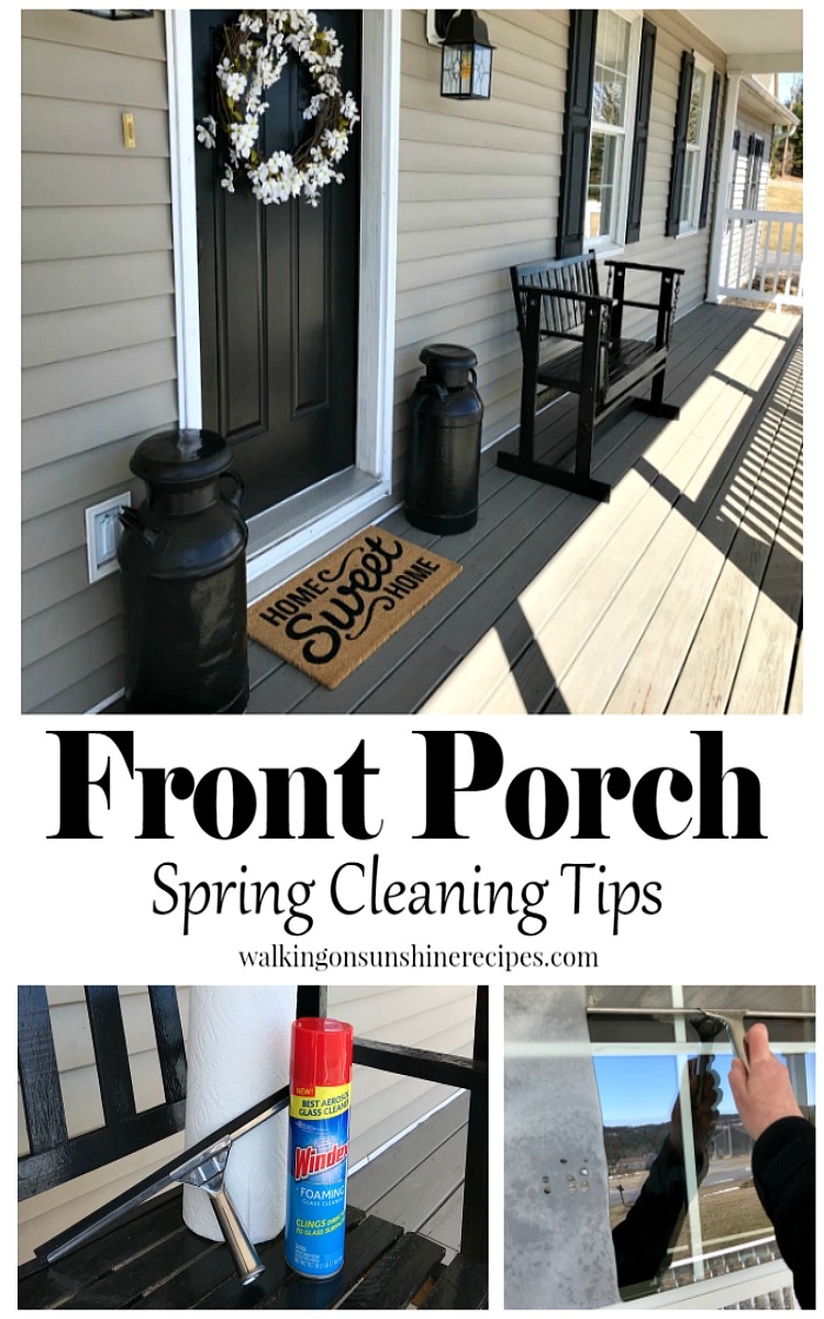 Tips on cleaning the front porch for spring. 