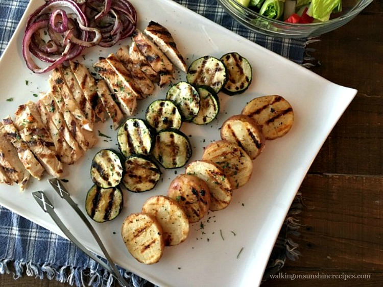 Grilled Chicken and Veggies from Walking on Sunshine Recipes