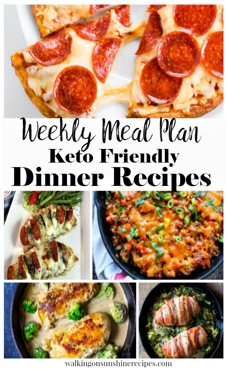 5 Delicious Keto Friendly Recipes for Dinner | Weekly Meal Plan