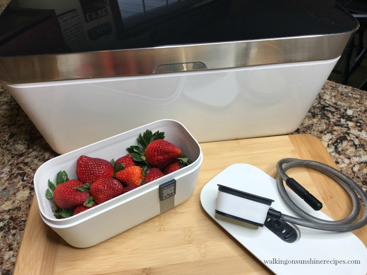 Food Vacuum Sealer and container by Vacuvita from Walking on Sunshine Recipes. 
