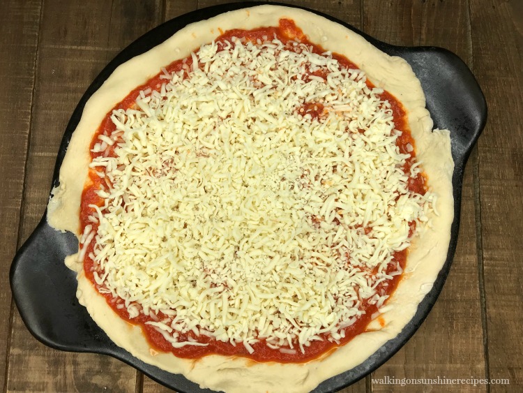 Add mozzarella cheese for Beer Dough Pizza from Walking on Sunshine Recipes