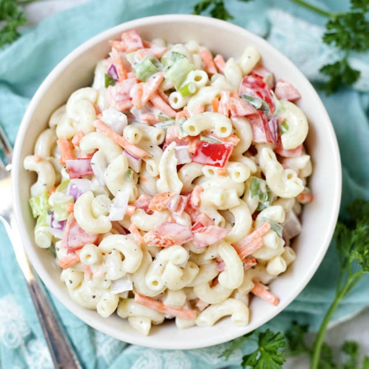 Best Macaroni Salad from A Mom's Take