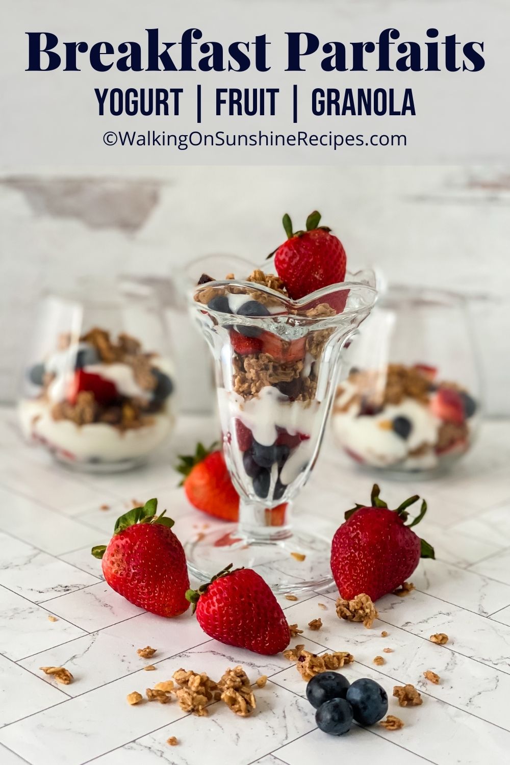 Meal Prep Fruit and Yogurt Parfaits