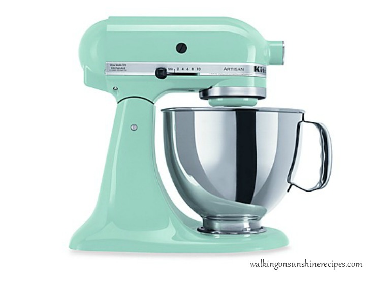 Featured photo for KitchenAid Giveaway Mixer from Walking on Sunshine Recipes