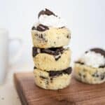 stack of mini oreo cheesecakes