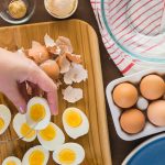 Hard Boiled Eggs ready for Egg Salad from Walking on Sunshine Recipes