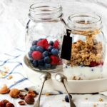 Yogurt, Fruit and Granola Breakfast Parfaits featured on Walking on Sunshine Recipes