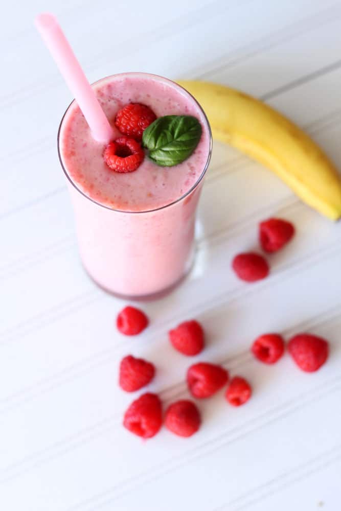 Banana Raspberry Smoothie from Recipes Worth Repeating