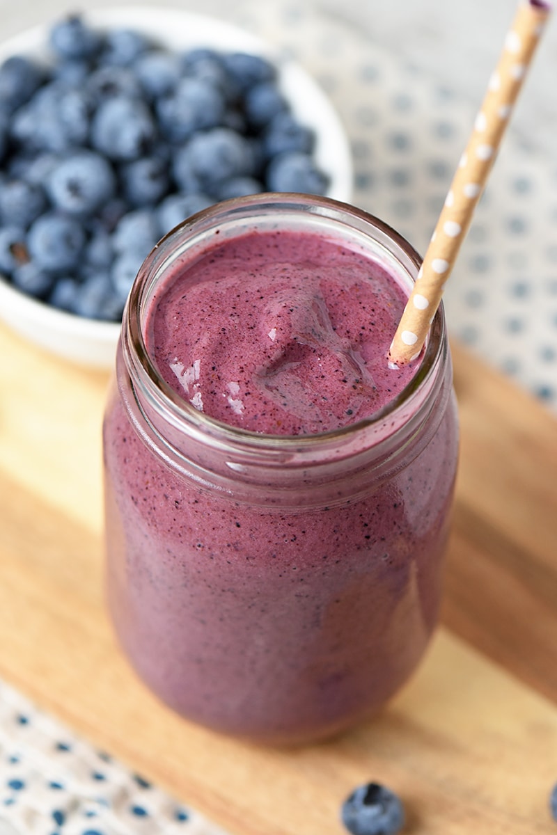 Blueberry Spinach Smoothie from Adventures of Mel