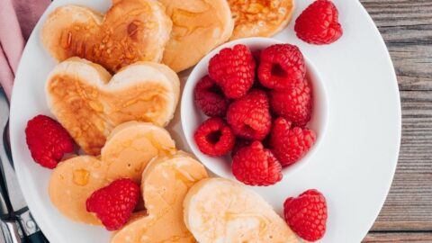 Heart Shaped Pancakes with VIDEO