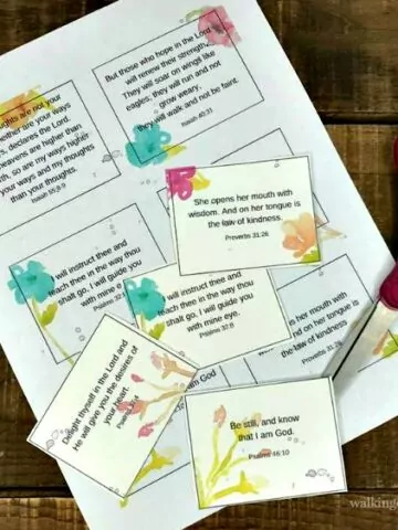 Mother's Day Scripture Cards FEATURED Photo from Walking on Sunshine Recipes