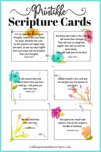 FREE Printable Scripture Cards Perfect for Mother's Day