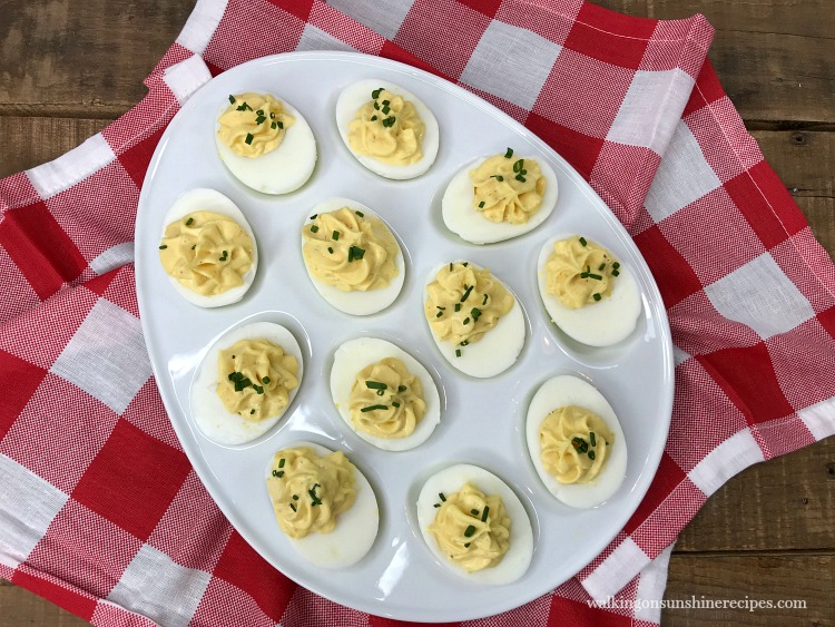 Easy Classic Deviled Eggs Walking On Sunshine Recipes