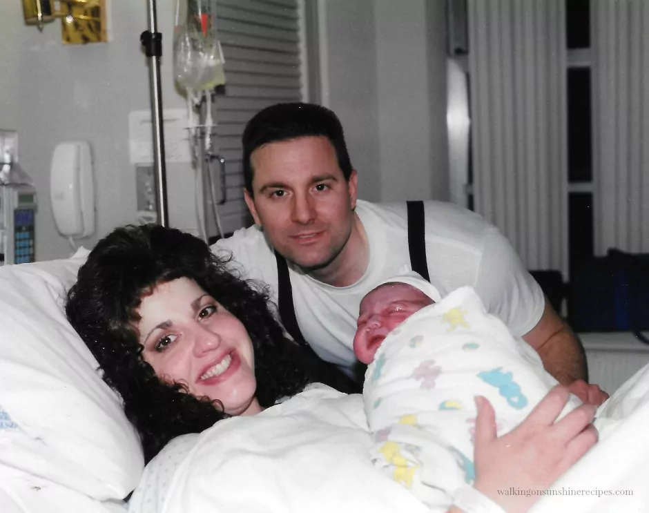 Me with Michael in hospital 1997
