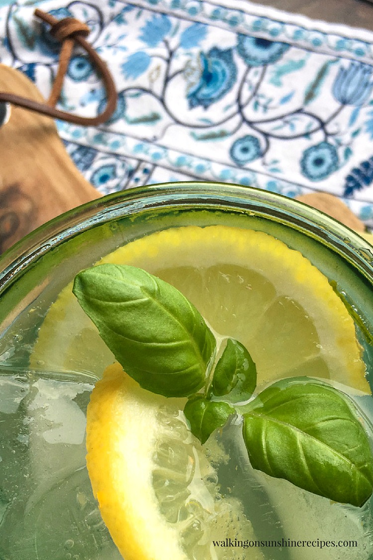 Lemon Basil Mint Spritzer Story Walking On Sunshine Recipes