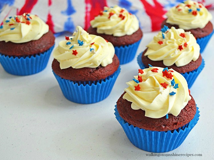 red white and blue desserts.