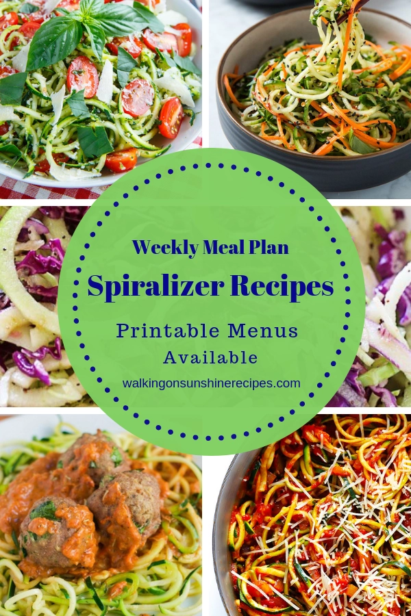 5 Delicious Spiralizer Recipes to replace pasta. 