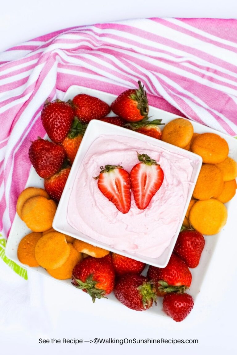 Strawberry Dip pin without text.
