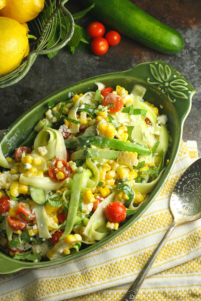 Zucchini Corn Salad from A Dish of Daily Life