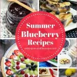 Summer Blueberry Recipes featured on Walking on Sunshine Recipes