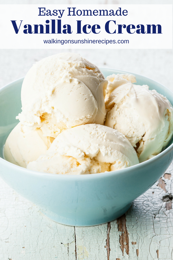 Easy homemade vanilla ice cream recipe - Easy Vanilla Ice Cream Recipe