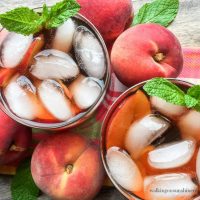 Homemade Peach Iced Tea