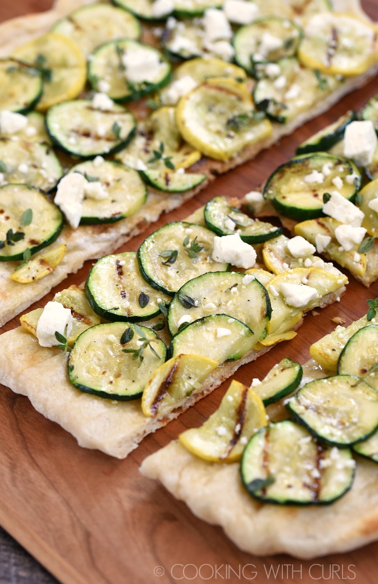  Grilled Summer Squash Pizza from Cooking with Curls