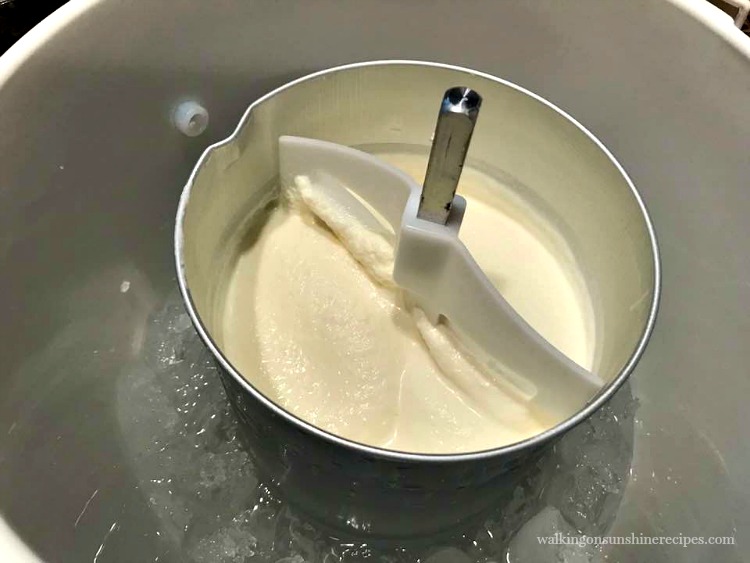 homemade vanilla ice cream.