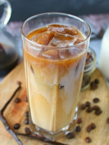 Vanilla Bean Iced Coffee from Delightful E Made