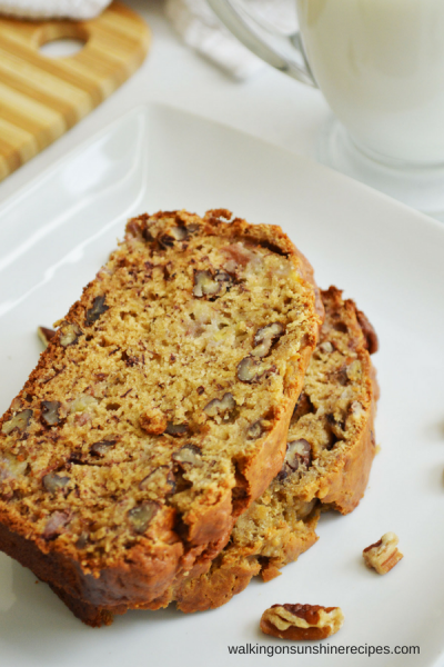 Banana Nut Bread Recipe | Walking on Sunshine Recipes