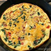 Spinach Bacon Cheese Frittata