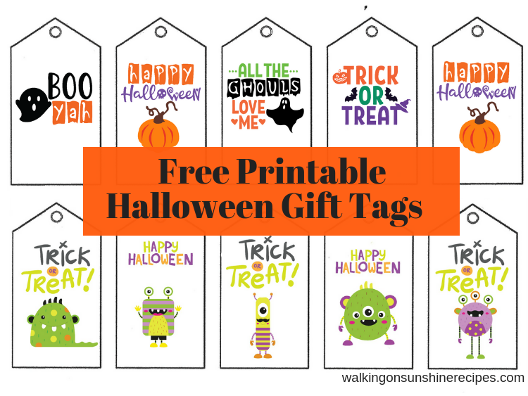 Printable Halloween Gift Tags Walking On Sunshine Recipes