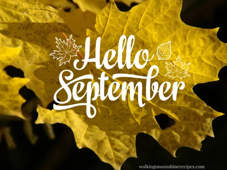 Hello September with new free printables
